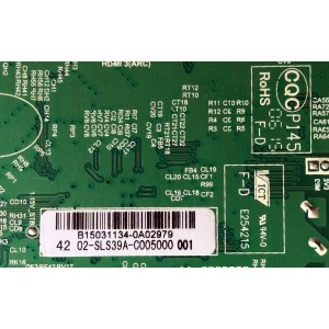 MAIN / FUENTE (COMBO) / SANYO B15031134 / TP.MS3393T.PB79 / 3MS3393X-2 / 42 02-SLS39A-C005000 001 / MODELO FW42D25T