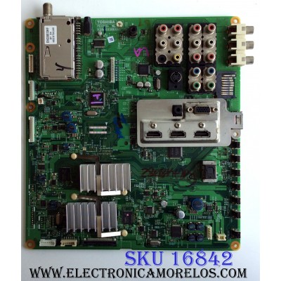 MAIN / TOSHIBA 75012674 / PE0634A / V28A000860A1 / PE0634 A / PANEL LTA460HB07-001 / MODELO 43RV535U TAC0817