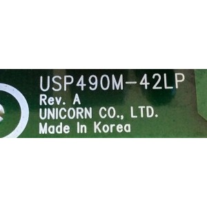 FUENTE DE PODER / AKAI 3501Q00150A / USP490M-42LP / 3501Q00150A Rev.B / PANEL PDP42V64041 / MODELOS PDP4206EM / PE0000 / HPTN-4200S / 42P100 / TWP4210