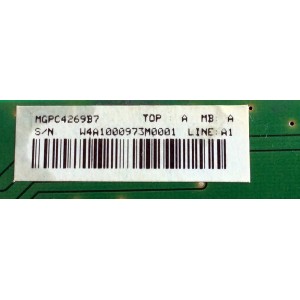 MAIN / TARJETA DE IMAGEN / HP MGPC4269B7 / 715P1114-E-LG/A / 715P1114-E-LG / A / PANEL PDP42V64001 / MODELO PE0000_42_AO