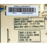 FUENTE DE PODER PARA TV LG / NUMERO DE PARTE COV33916001 / 168P-L3L02J-W1 / 5835-L3L02J-W100 / L3L02J / 40E2000-5M58N / E249823 / P5165 / CTI-600 / PANEL RDL400FY (QD0-46) REV.00 / MODELO 40LH5000-UA / 40LH5000-UA.CUSJLH