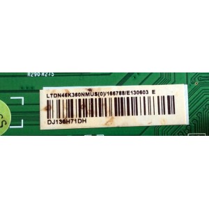 MAIN / HISENSE 166788 V.1 / 166788 / 166788/E130603 / RSAG7.820.5309/ROH / 166788 / E130603 E / LTDN46K360NMUS(0) / PANEL HE460GF-B51/PW1 / MODELO 46K360MN