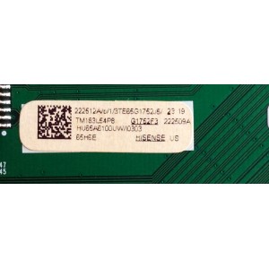 MAIN / HISENSE 222512 / RSAG7.820.7921/ROH / HU65A6100UW / G1752F3 / 3TE65G1752J5 / 222509A / 222512A / 222509 / PANEL HD650S1U51\S1\GM\CKD\ROH / MODELO 65H6E R65G1752