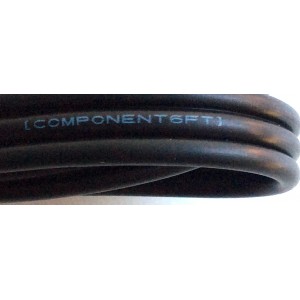 CABLE RCA / COMPONENT6FT / AWM 2562 E337566-YD VW-1 80°C 300V INTERCONNECT PRODUCTS LTD