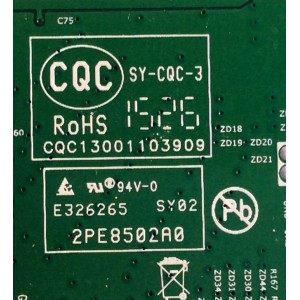 MAIN / SUNBRITE TV  SUN-536-10 / SX3393LUV2.0 / PANEL P550HVN02.2  / MODELO SB5570HD