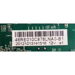 MAIN / RCA E12100338 / 46RE010C878LNA0-B1 / 20121013141516 12V a1 / RE010C878LNA0 / / T.RSC8.78 / .A12327 / 20121013141516 / PANEL LSC460HJ02 / MODELO LED46C45RQ