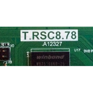 MAIN / RCA 29RE010C878LNA0-A1 / RE010C878LNA0 / B13110512 / T.RSC8.78 / .A12327 / 20130122174230 / PANEL V290BJ1-PE1-12V / MODELO LED29B30RQ