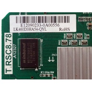MAIN / RCA E12090233 / 46RE010C878LNA0-B1 / RE010C878LNA0 / 20120910222204 12V b1 / T.RSC8.78 / .A12327 / 20120910222204 / PANEL LK460D3HA54-QYL / MODELO LED46C45RQ