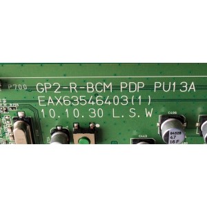 MAIN / LG EBT61533103 / EAX63546403(1) / PANEL´S PDP60R30110 / PDP50R30000 / MODELO 50PZ550-UA.AUSLLUR