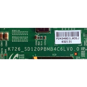 T-CON / UPSTAR LJ94-24348G / 24348G / K726_SD120PBMB4C6LV0.0 / PANEL LTA430HW02 / MODELO P43EWX 