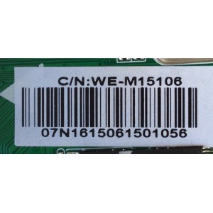 FUENTE / MAIN (COMBO) / WESTINGHOUSE /WE-M15106 / 890-M00-07N16 / ST6308RTU-AP1 / PANEL T430HVN01.0 / MODELO WD43FC2380 TW-01801-A043A	