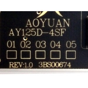 FUENTE DE PODER / ELEMENT AY125D-4SF12 / 3BS00674 / AY1727A / 34017871 / PANEL MD4312YTAU / MODELO E4SFC4317 LE-43GDXB-B3