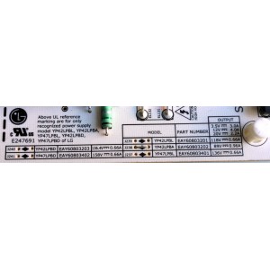 FUENTE DE PODER / LG EAY60803202 / YP42LPBA / PANEL T420HW07 V.1 / MODELOS 42LE5300-ZA / 42LE5400-UC AUSDLUR