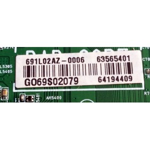 MAIN PARA TV LG OLED / NUMERO DE PARTE EBT63565401 / 63565401 /  EAX66736206 / 64194409 / EAX66736206(1.0) / PANEL LC550LQD (GJ)(P9) / MODELO OLED55C6P-U / OLED55C6P-U.AUSZLH