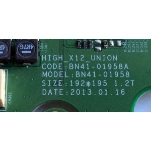 MAIN / SAMSUNG BN94-06188C / BN41-01958A / BN97-07053B / PARTE SUSTITUTA BN94-06789S / PANEL CY-LF600DSSV1H / MODELO UN60F7100AFXZA HH01