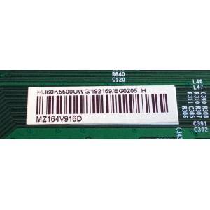 MAIN / SHARP 192169 / RSAG7.820.6737/ROH / 197910 / HU60K5500UWG / 192169/EG0205 / PANEL HE600HU-B21\S2\XP\GM\ROH / MODELO LC-60N7000U