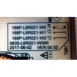 FUENTE DE PODER  LG / 55LU2-L901N / L6R021 /  17B0262LA  / 17B0262M / 168-L6R021-W0 J4 / 5835-L6R021-W000 / E249823 / CTI-600 / P5262 / PANEL´S SDL550WY (LD0-910) / LC550EGJ (SK)(A4) / MODELO 55UJ6200-UA CUSYLH