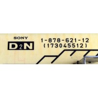 TARJETA D2N BACKLIGHT / SONY A-1663-188-B / 1-878-621-12 / A1663188B / 187862112 / PANEL LTY400HF04-001 / MODELO KDL-40W5100