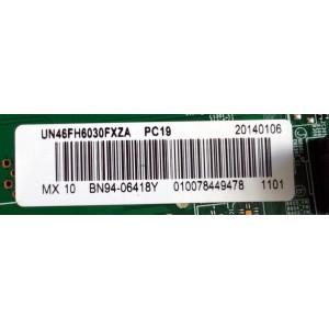 MAIN / SAMSUNG BN94-06418Y / BN41-01894A / BN97-07775Z / PANEL CY-DF460CSLV1H / MODELOS UN46FH6030FXZA US02 / UN46FH6030FXZA TS01