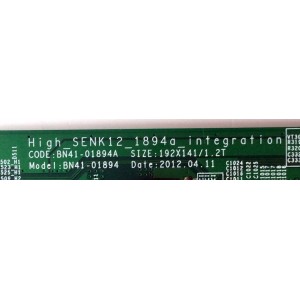 MAIN / SAMSUNG BN94-06418Y / BN41-01894A / BN97-07775Z / PANEL CY-DF460CSLV1H / MODELOS UN46FH6030FXZA US02 / UN46FH6030FXZA TS01