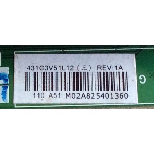 MAIN / TOSHIBA 75024033 / ST055T VTV-L55710 / 461C3V51L12 / 431C3V51L12 / REV:1 / PANEL LTA460HJ15-T02 / MODELO 46SL412U