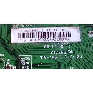 MAIN / TOSHIBA 75024033 / ST055T VTV-L55710 / 461C3V51L12 / 431C3V51L12 / REV:1 / PANEL LTA460HJ15-T02 / MODELO 46SL412U