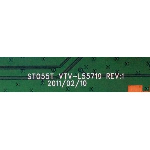 MAIN / TOSHIBA 75024033 / ST055T VTV-L55710 / 461C3V51L12 / 431C3V51L12 / REV:1 / PANEL LTA460HJ15-T02 / MODELO 46SL412U