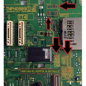 MAIN / PANASONIC TXN/A1RFUUS / TNPH0989UA / TNPH0989 / TXN / A1RFUUS / PANEL MC127FJ1531 / MODELO TC-P50ST50