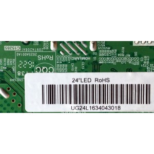 MAIN / FUENTE (COMBO) / POLAROID TP.MS3393.PA557 / 2025A001A0 / UG24L1634043018 / UG24L / PANEL V236BJ1-LE2 REV.C1 / MODELO PTV2416LED
