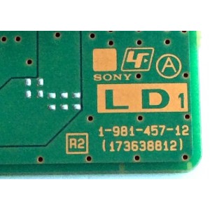 TARJETA LD1 / SONY A-2184-654-B / 1-981-457-12 / 173638812 / A2184654B / PANEL YS7F490HNG01 / MODELOS KD-49X720E / KD-49X706E / KD-49X725E / KD-49X700E / KD-49X727E