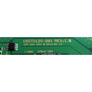 LED DRIVER / SONY 16ST012S-B01 / 834567TH / 16ST012S-B01 REV:1.0 / 834567TH0304392T1 / 019.20007.0081 / PANEL V490QWME04 / MODELO XBR-49X800D