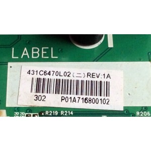 MAIN / PANASONIC TZZ00001035A / 431C6470L02 / 461C6470L02 / SPF50T / VTV-L50616 / 431C6470L02 REV:1A / 461C6470L02 REV:1A / MODELOS TC-L50EM60 / TC-L50EM60E