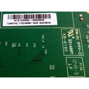 DRIVER RCA / A12123382 / PL.MS6M30.1B-1 11375 / A12123382-0800042 / E214887 / PANEL TC460FPH2-E / MODELO ¨46¨