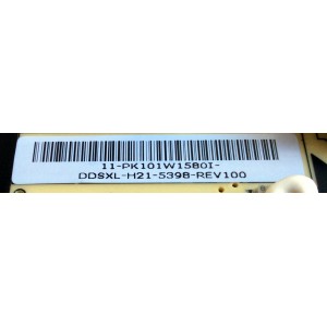 FUENTE DE PODER / BEST BUY / TOSHIBA PK101W1580I / PSLL171401P / 11-PK101W1580I / REV.100 / DDSXL-H21-5398-REV100 / PANEL K550WDRA / MODELOS 55L711U18