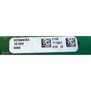 MAIN / SONY A-2094-466-A / 1-980-837-11 / A2094408A 210 / A-2094-463-A / PANEL T4300VF01.0 / MODELO XBR-43X800D 