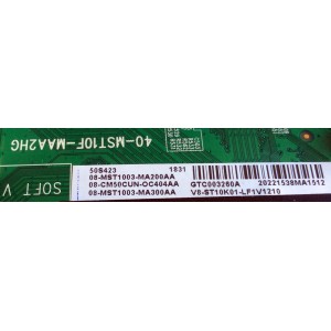 MAIN / TCL 08-CM50CUN-OC404AA / 40-MST10F-MAA2HG / V8-ST10K01-LF1V1210 / PANEL LVU500NDEL / MODELO 50S423