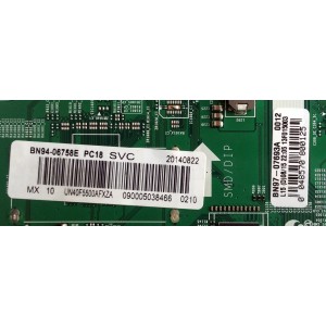 MAIN / SAMSUNG BN94-06758E / BN41-01958B / BN97-07693A / PARTE SUSTITUTA BN94-06175B / PANEL CY-HF400BGLV1H / MODELOS UN40F5500AFXZA TU02 / UN40F5000AFXZA / UN40F5500AFXZA TS01 / UN40F5500AFXZA TU02