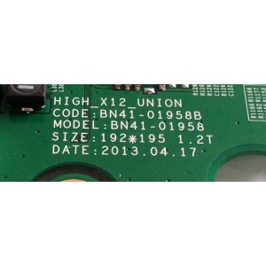 MAIN / SAMSUNG BN94-06758E / BN41-01958B / BN97-07693A / PARTE SUSTITUTA BN94-06175B / PANEL CY-HF400BGLV1H / MODELOS UN40F5500AFXZA TU02 / UN40F5000AFXZA / UN40F5500AFXZA TS01 / UN40F5500AFXZA TU02