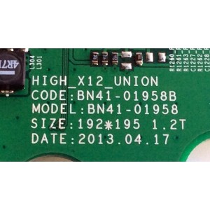MAIN / SAMSUNG BN94-06739B / BN41-01958A / BN97-07704A / PARTE SUSTITUTA BN94-06167B / PANEL CY-HF400CSLV1H / MODELO UN40F6300AFXZA TU02