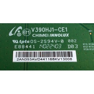 T-CON / LG 2AN353AVD / V390HJ1-CE1 / E88441 / 2AN353AVD441168KV13008 / PANEL HC390DUN-VCFP1-21XX / MODELOS 39LN5300-UB / 39LN5300-UB BUSJLWM