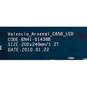MAIN / SAMSUNG BN94-03404L / BN41-01438B / BN97-04150L / PARTES SUSTITUTAS BN94-04684E / BN94-04224A / BN94-03404Z / BN94-03404E / BN94-03404Q / BN94-03404Y / PANEL LTF550HJ03-A02 / MODELOS UN55C6400RFXZA / UN55C6400RFXZA SQ02