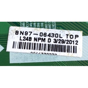 MAIN / SAMSUNG BN94-05625Y / BN41-01812A / BN97-06430L / BN97-08450L / PANEL LTJ400HF04-V / MODELOS UN40ES6100 / UN40ES6100FXZA TS01 / UN40ES6100FXZP