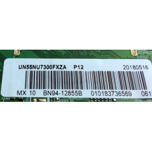 MAIN / SAMSUNG BN94-12855B / BN41-02635A / BN97-14332B / BN97-13980B / PANEL CY-CN055HGLV2H / MODELOS UN55NU7300 / UN55NU7300FXZA FA01 / UN55NU7300FXZA FB03 /  UN55NU7300FXZA FB03 / UNU7300
