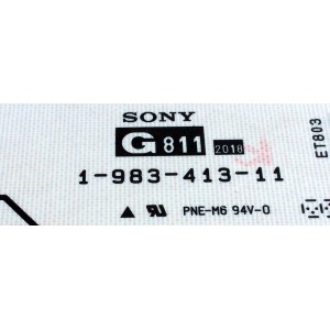 FUENTE DE PODER / SONY 1-474-720-11 / DPS-95 / JS001 / G811 A / 147472011 / 1-983-413-11 / DPS-95(CH) / Z01PDPS95P0W / 181006424 / PANEL T850QVF03.0 / MODELO XBR-85X900F