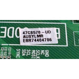 MAIN / LG EBT61983011 / EAX64290501(0) / EBR74404706 / EAX64290501 / PANEL LC470WUF (SC)(A1) / MODELOS 47CS570-UD / 47CS570-UD AUSYLMR / 55LS4500-UD / 55LS4500-UD BUSULJR