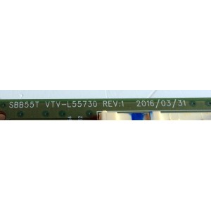 MAIN PARA TV TOSHIBA / NUMERO DE PARTE 431C8K21L22 / 461C8K21L22 / SBB55T / VTV-L55730 REV:1 / SUSTITUTA 431C8K21L23 / PANEL K550WDR1 / DISPLAY ST5461D04-2 / MODELO 55L621U