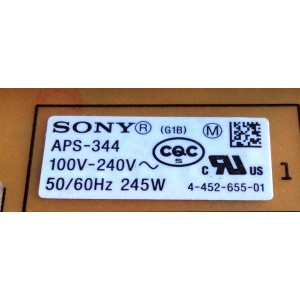 FUENTE DE PODER / SONY 1-474-484-11 / APS-344 / 147448411 / APS-344(CH) / 1-888-119-11 / PANEL YLV5522-02N / MODELO KDL-55W900A