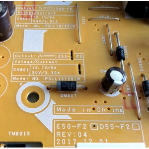 FUENTE DE PODER / VIZIO 056.04129.0031 / PSLL131201W / 056041290031 / PSLL161201W / PANEL T500QVN03.7 / MODELO E50-F2 LWZ2WYMU