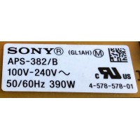 FUENTE DE PODER / SONY 1-474-617-21 / APS-382/B(CH) / 147461721 / 1-894-727-11 / APS-382/B / PANEL S650QF59 V3 / MODELO XBR-65X850C