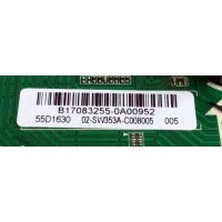 MAIN / FUENTE (COMBO) / BEST BUY / TOSHIBA / 02-SW353A-C008005 / B17083255 / TP.MS3553.PC785 / 3MS553LCANA.02 / 55D1630 / PANEL LVF550CSDX E11 V7 / MODELO 55L510U18